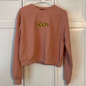 Long sleeve sunflower top